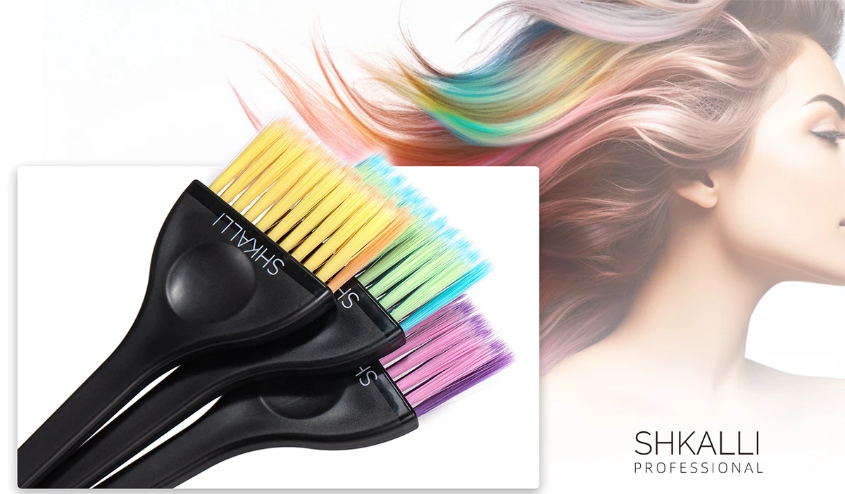 Professionelle Haar Tönung Pinsel Hause Salon Friseur Haar Färben Pinsel Farbige Weiche Borsten Balayage Pinsel Haar Tönung Werkzeug – Detail 3
