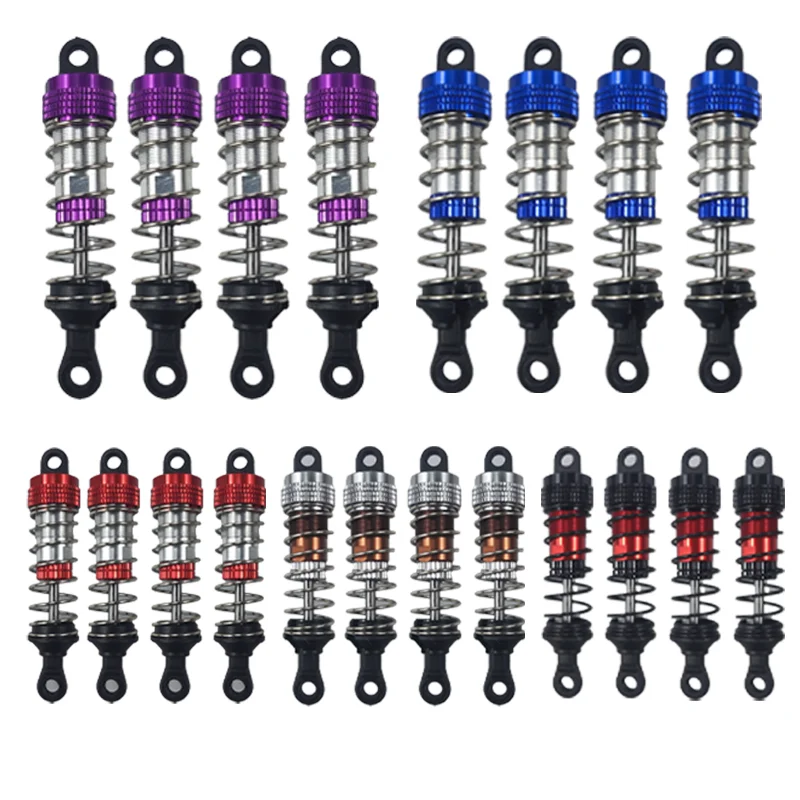 Aluminum Metal Oil Filled Shock Absorber Front&Rear For 1/14 WLtoy 144001 1316 RC Car Crawler Short Course Truck Upgrad Part