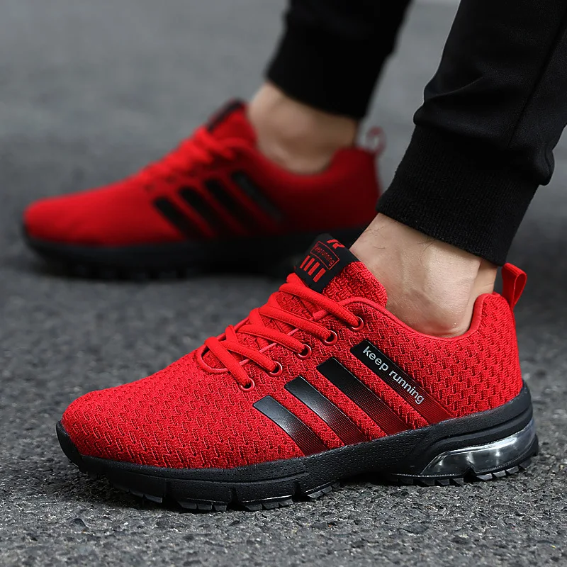 2022 Men Sport Light Running Shoes Men Air Sneakers Breathable Mesh Outdoor walking athletic Shoe Male Shoe Big Plus Size 36-47