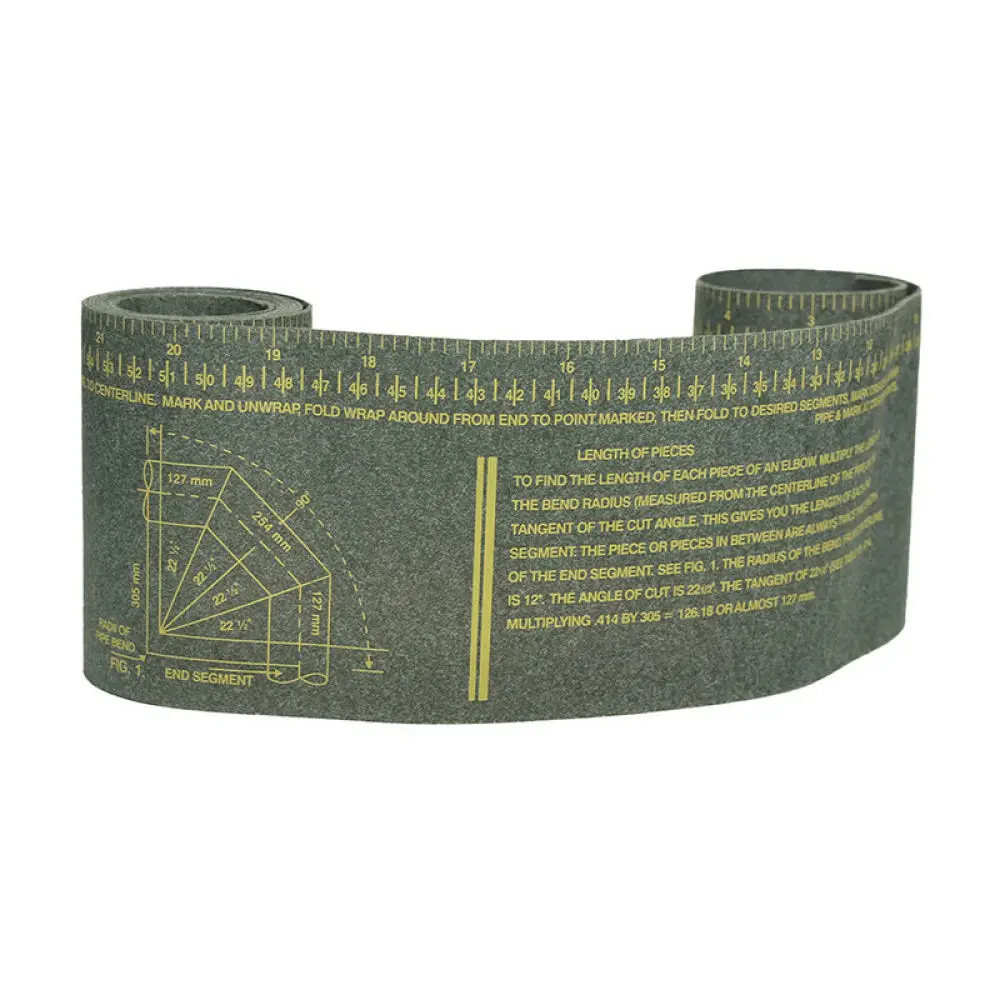 Circumference Pipe Marking Tool Flexible Wrap Layout Gauge Free Measuring Tape For Construction Tube Cutting