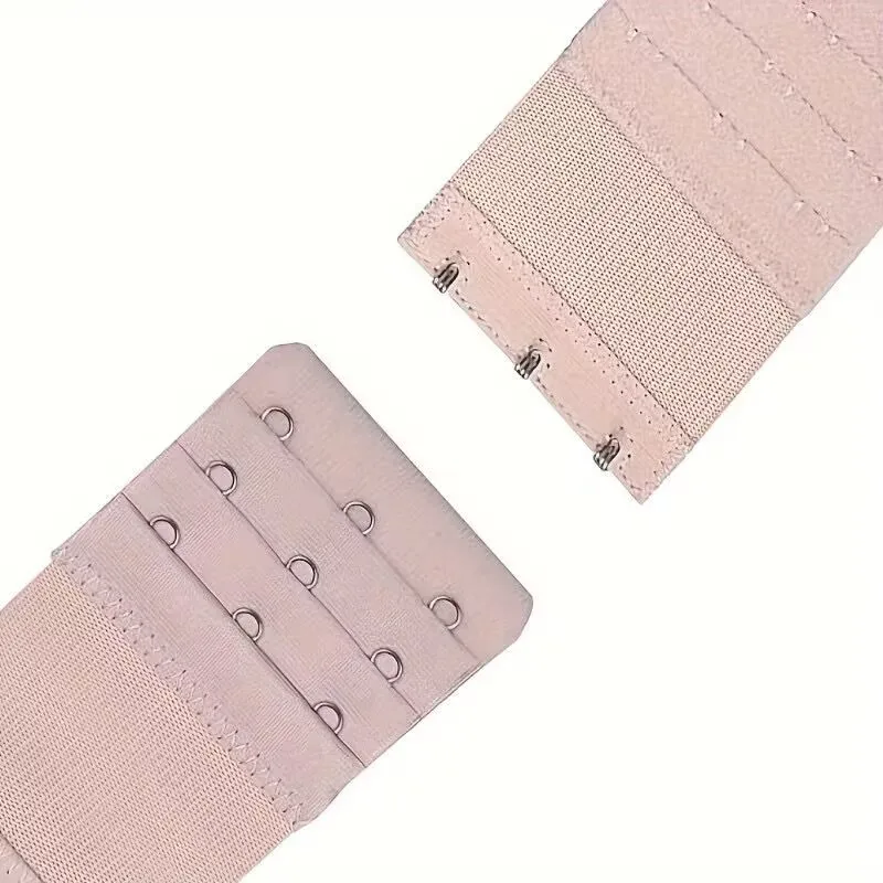 4 Stück 3-Haken-BH-Träger-Verlängerung; Bequemer und verstellbarer BH-Träger-Clip; Dessous-Zubehör für Damen