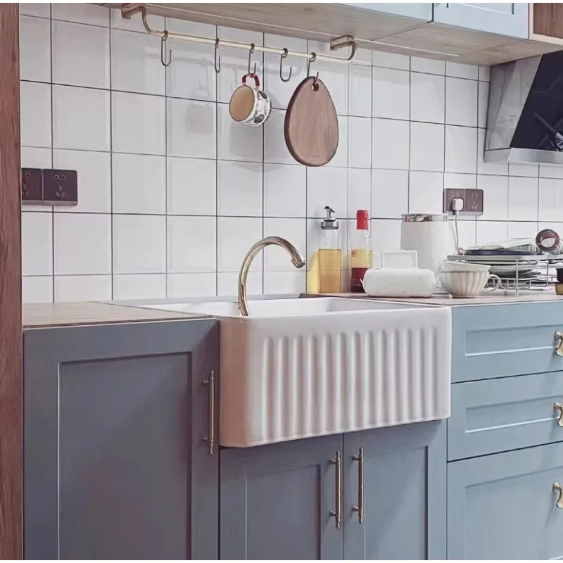 Американская передняя керамическая раковина для овощей