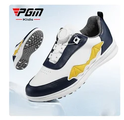 PGM Kids' golf shoes Teen knobs with Sneakers Boys and girls Waterproof anti-slip lightweight children's shoes XZ346