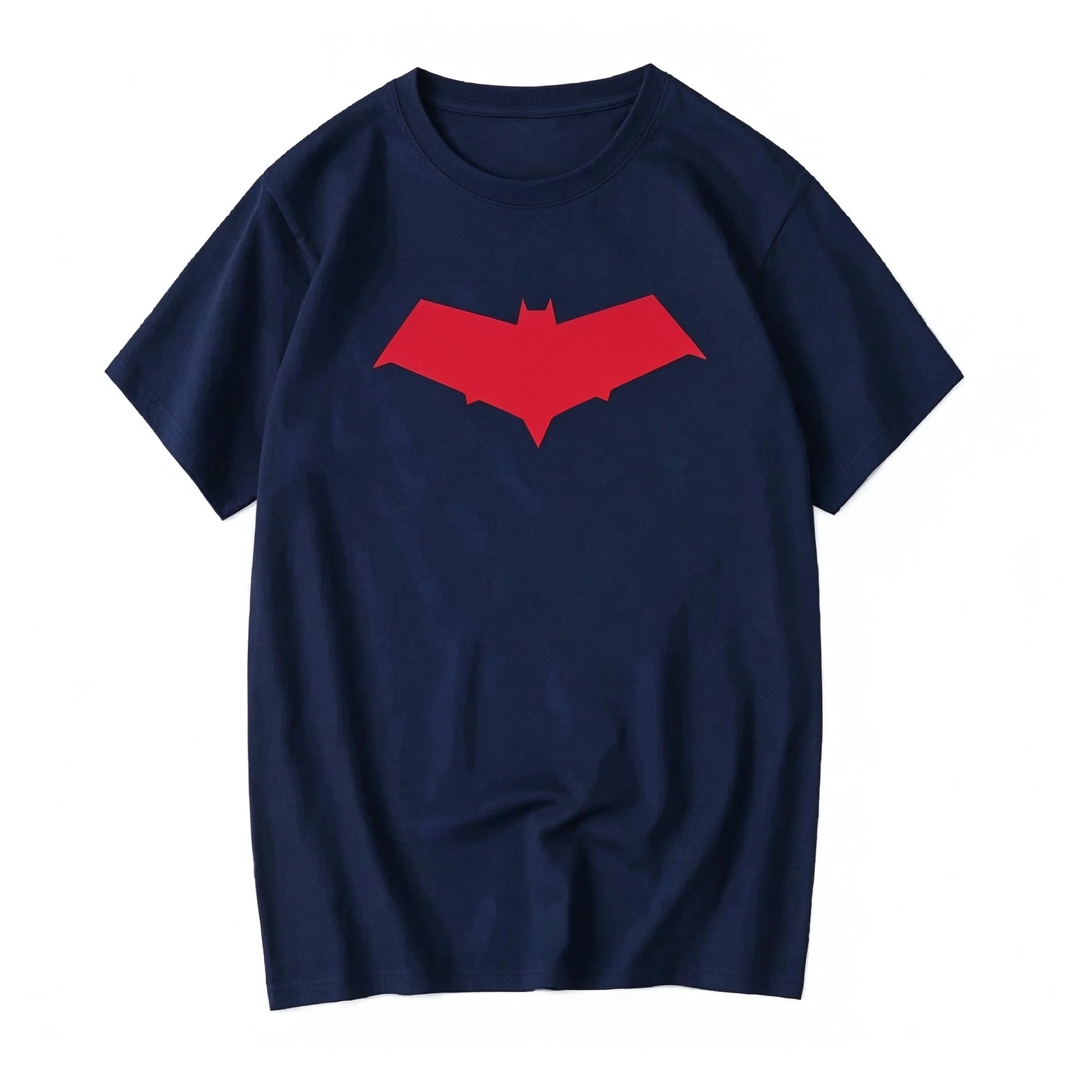 2026 New Red Symbol Oversized Unisex Streetwear T Shirt Family Matching Minimal Red Silhouette Graphic Short Sleeve Tee