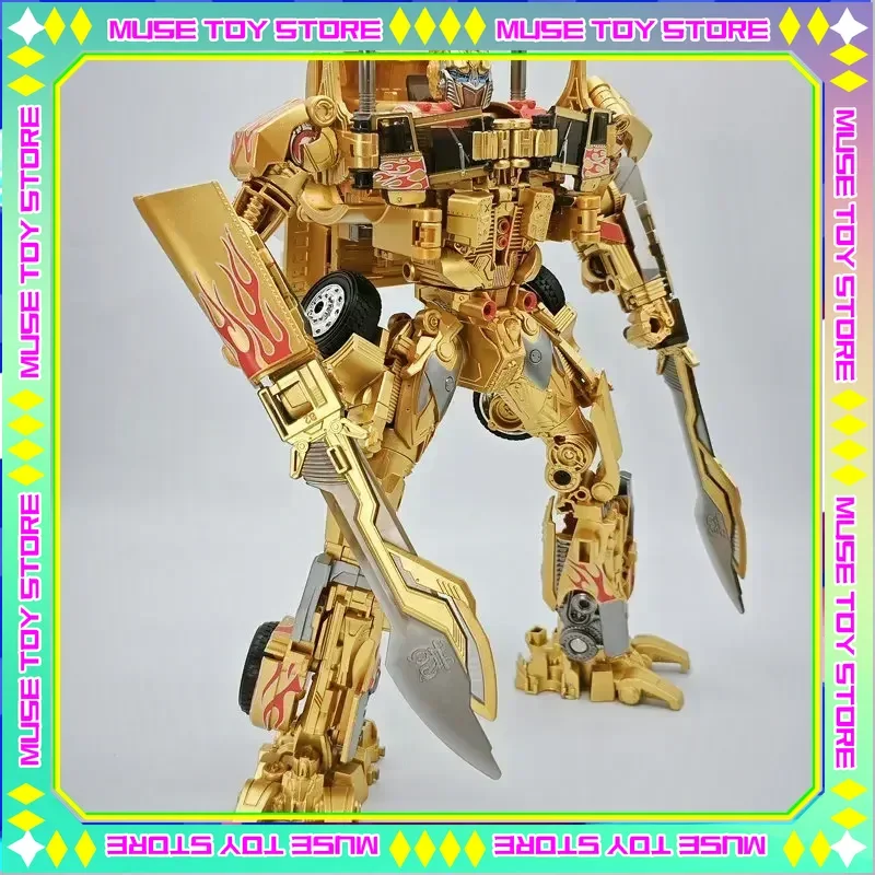 30CM Transformation Gold Roboter Spielzeug Optimus Prime Legierung Star Commander Spielzeug Lkw Auto Film Anime Action Figure kinder Für spielzeug