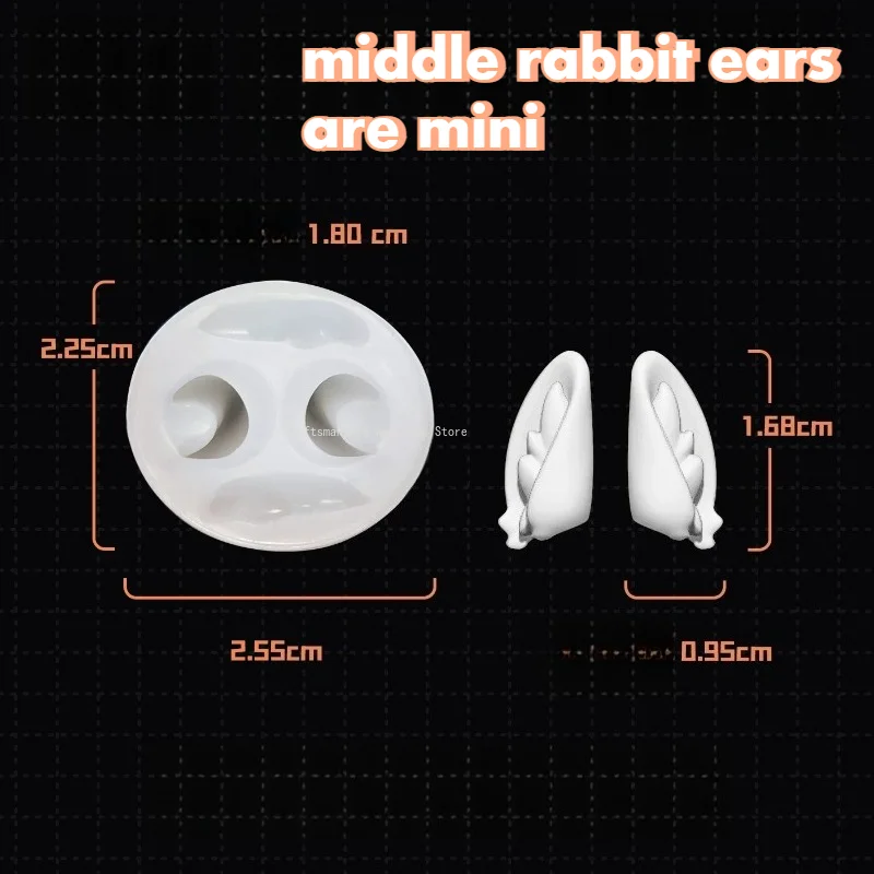 Animal Ears Silicone Mold Ultra-light Clay Stone Plastic Soft Clay Production Tools DIY Handmade Ceramic Handicrafts Production
