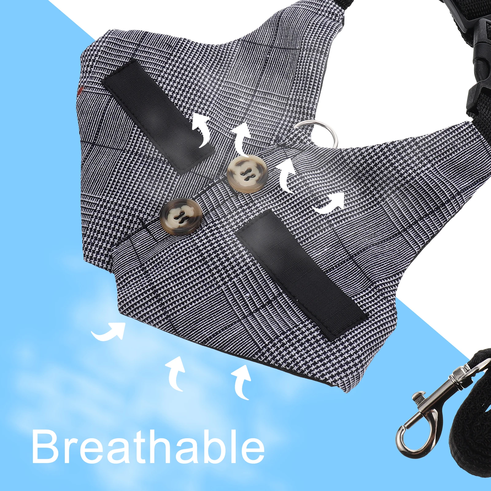 

Rabbit Leash Small Animal Vest Bunny Stripe Harness Travel Soft Breathable Wear Resistant Wedding Birthday Party Pet Walking