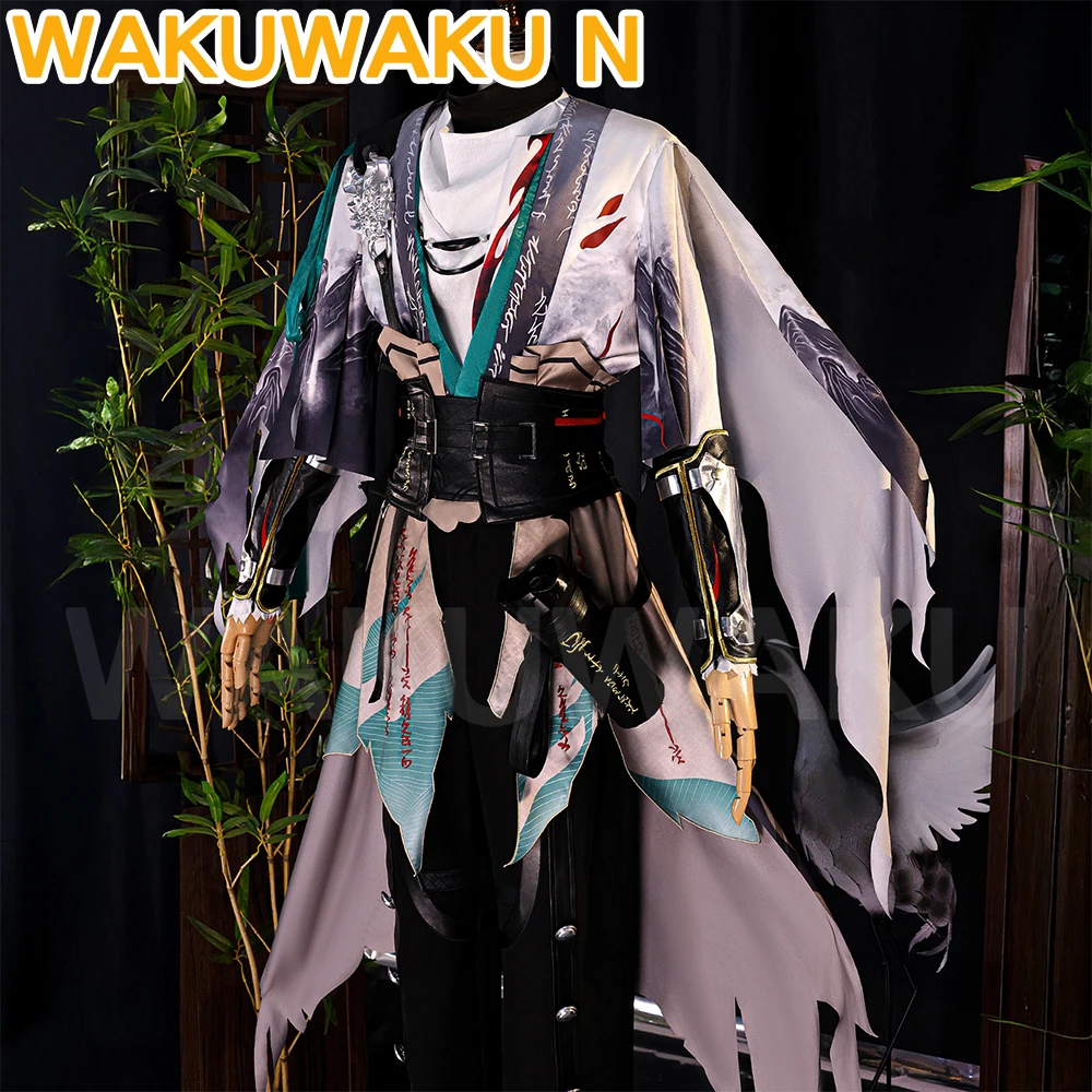 

IN STOCK Qiuyuan Cosplay Game Wuthering Waves【S-4XL】WakuWaku-N Men Ancient Style Costume Halloween Qiuyuan Cosplay Plus Size