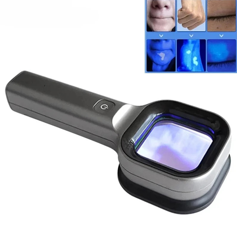 Z Home Use Wood Beauty Lamp UV Purple Light Skin Magnifier Facial Care Observation Tool