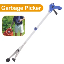 Reaching Pick Up Tool Clamp Trash Grabber Aluminum Alloy Home Portable Foldable Reaching Stick Long Arm Practical