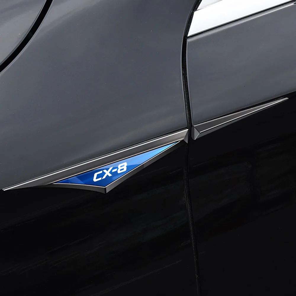 3D Metal Car Fender Sticker Decal Auto Side Body Panel Trim Modification Accessories For Mazda CX8 CX-8