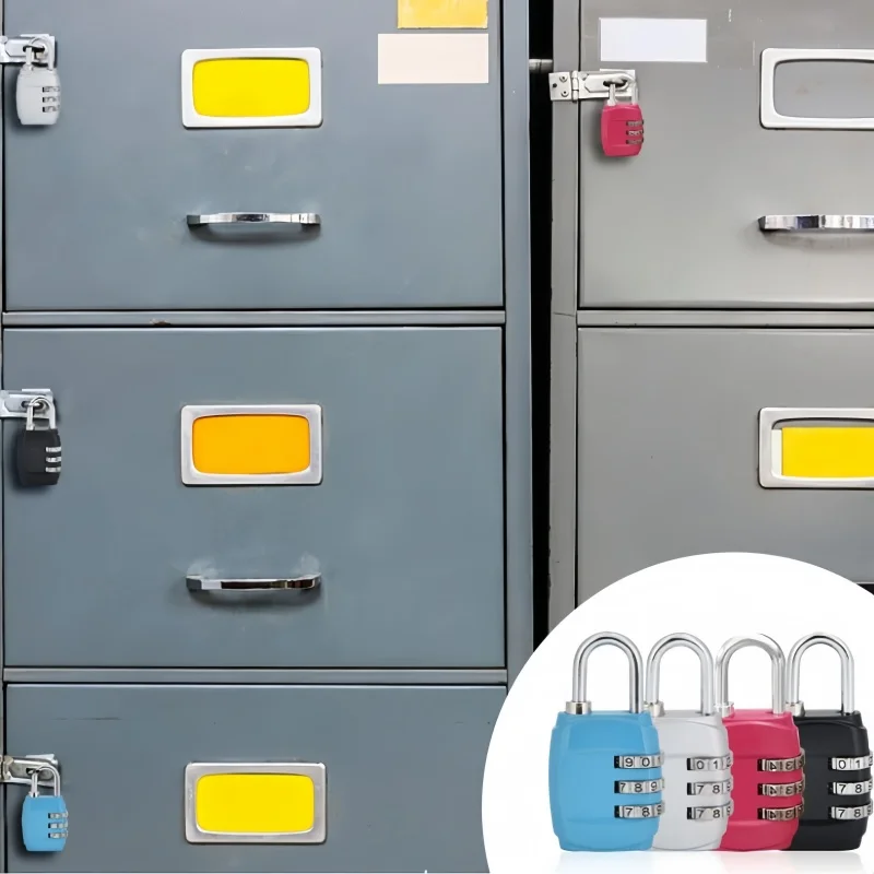 7 Colors Digit Password Lock Combination Suitcase Luggage Metal Code Password Locks Padlock Travel Safe Anti-Theft Color Locks view 5