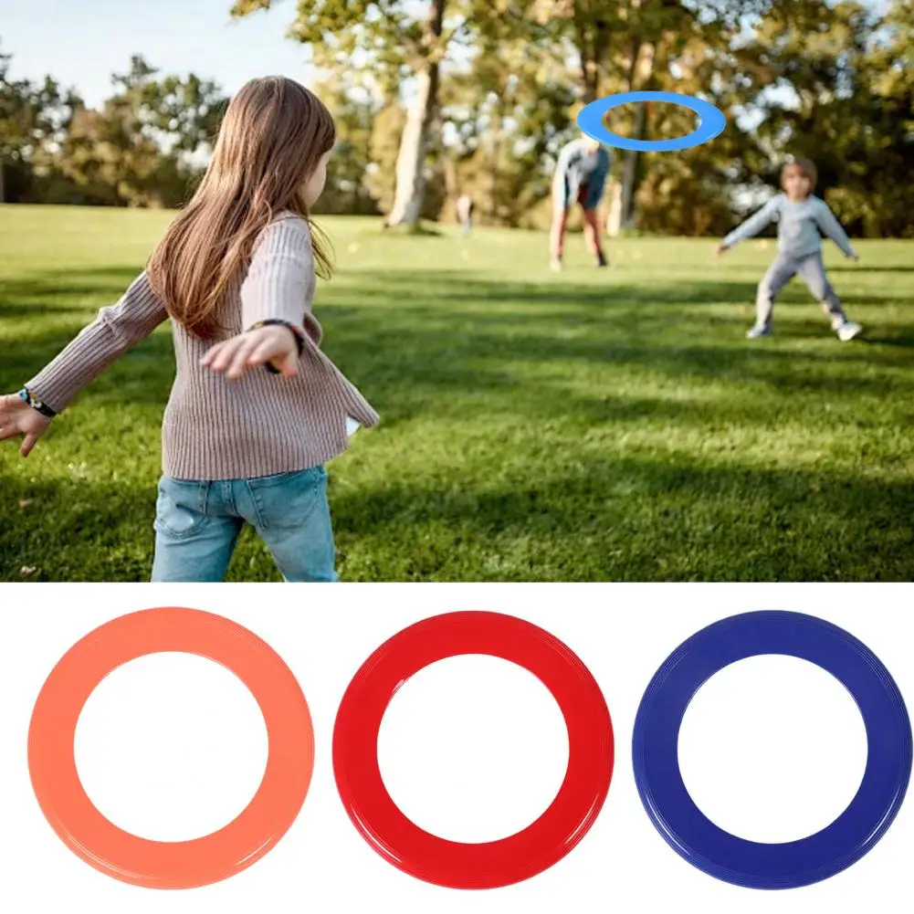 Kids Outdoor Flying Disc Ring Beach Garden Lawn Courtyard Throwing Ring Game Flying Saucer Toy Parent-child Game Boys Girls Gift