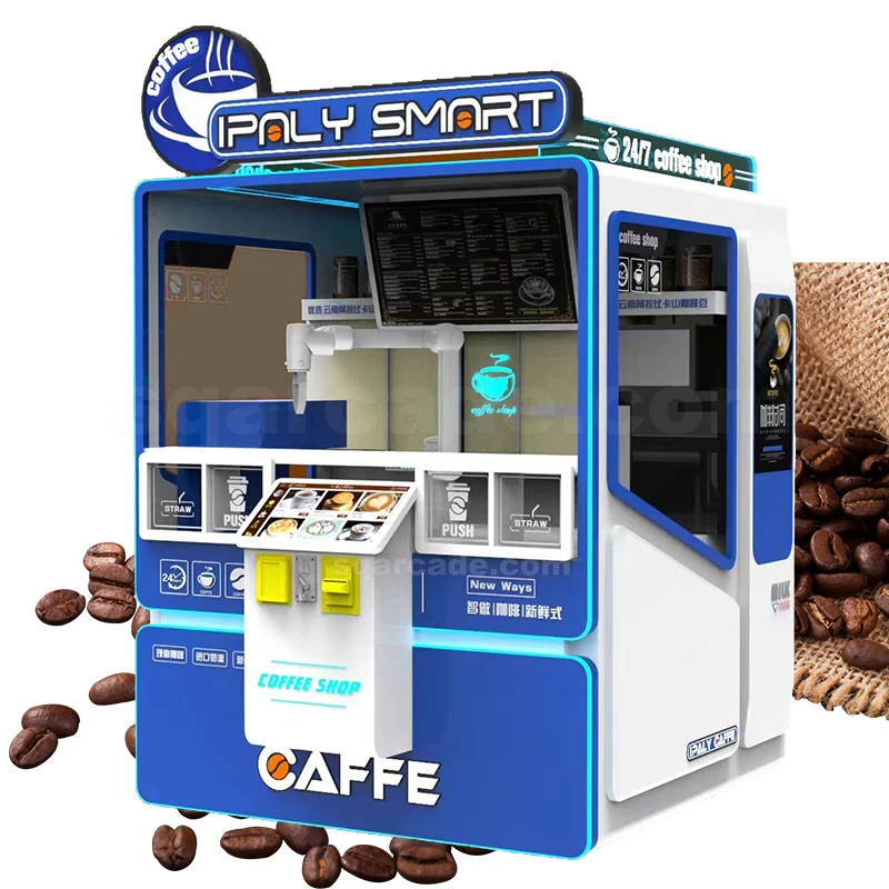 New 24H Boba Milk Tea Vending Machine Soda Fountain Drink Manipulator Coffee Vending Machine Bubble Tea Vending Machine