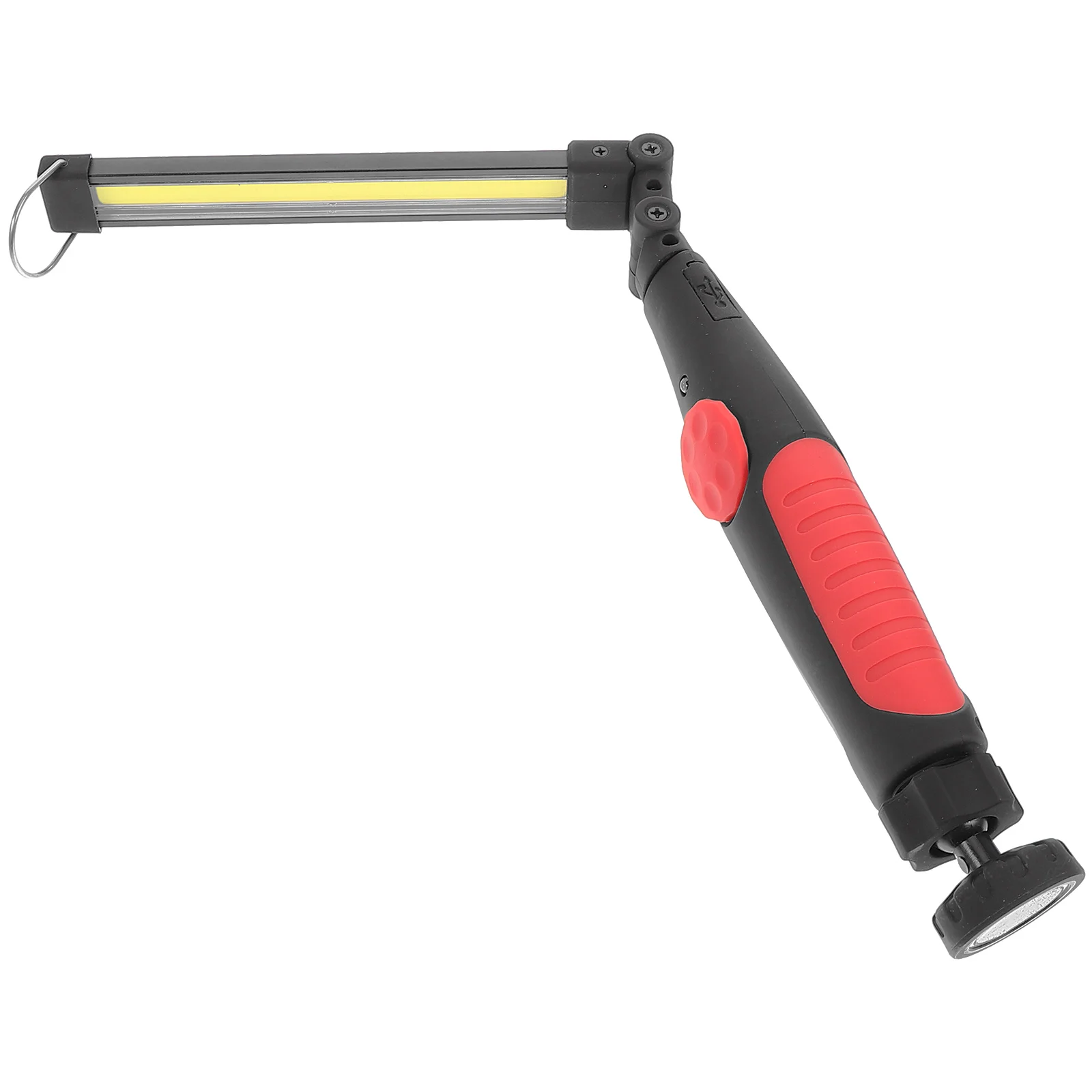 Working Lamp Rechargeable Flashlights COB Inspection Screw-in Foldable Rubber Copper Wire