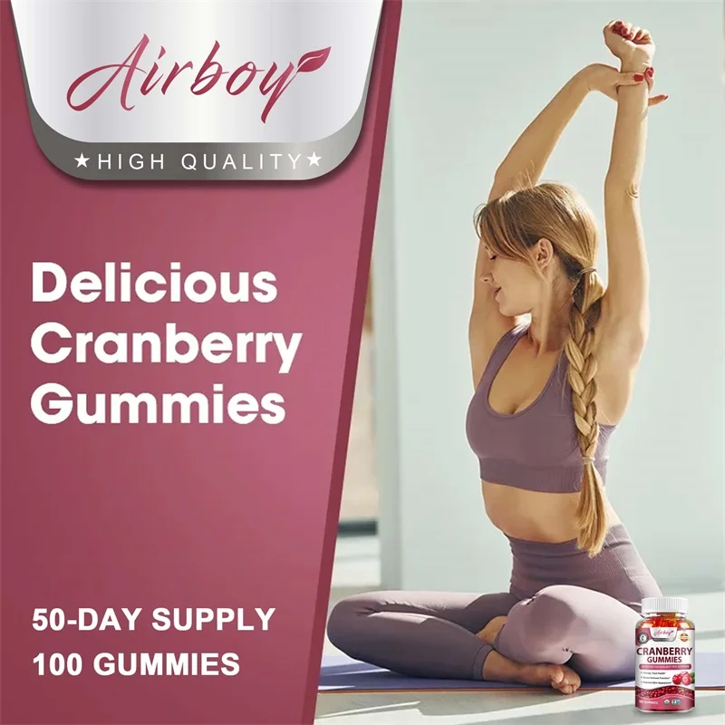 Cranberry Gummies - Antioxidants for Urinary Tract Health, Kidney Support Bladder and Immune Health