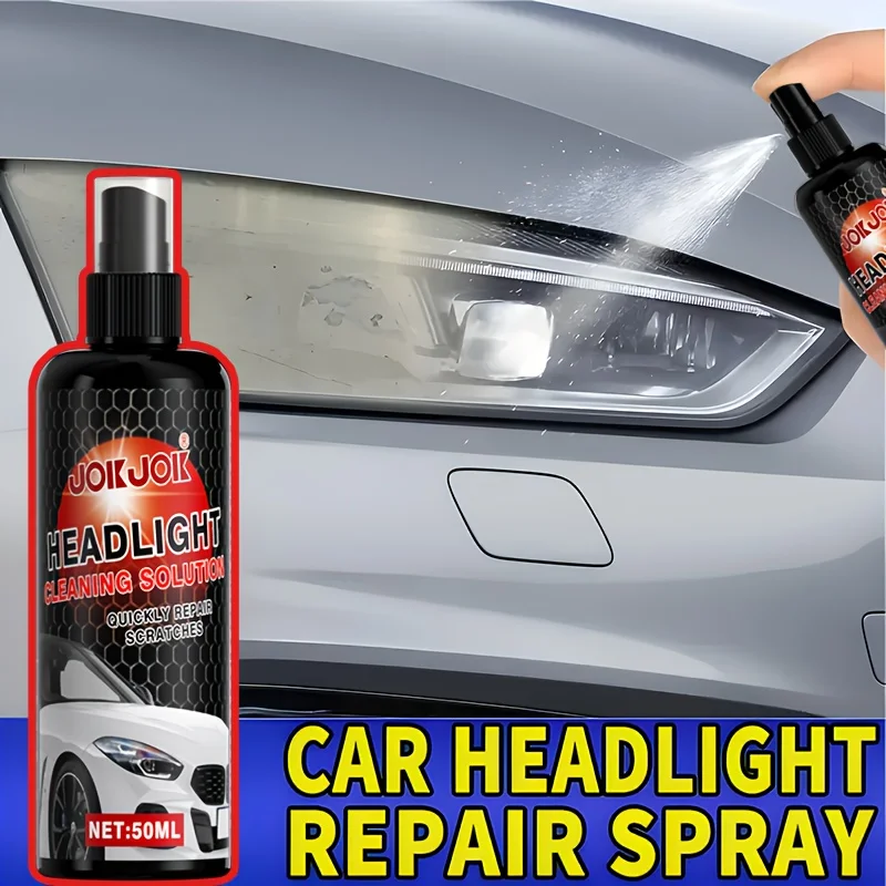 مجموعة ترميم المصابيح الأمامية للسيارة، محسن اللمعان السريع، يزيل الأكسدة والإصفرار، سهل الاستخدام، أداة تنظيف احترافية