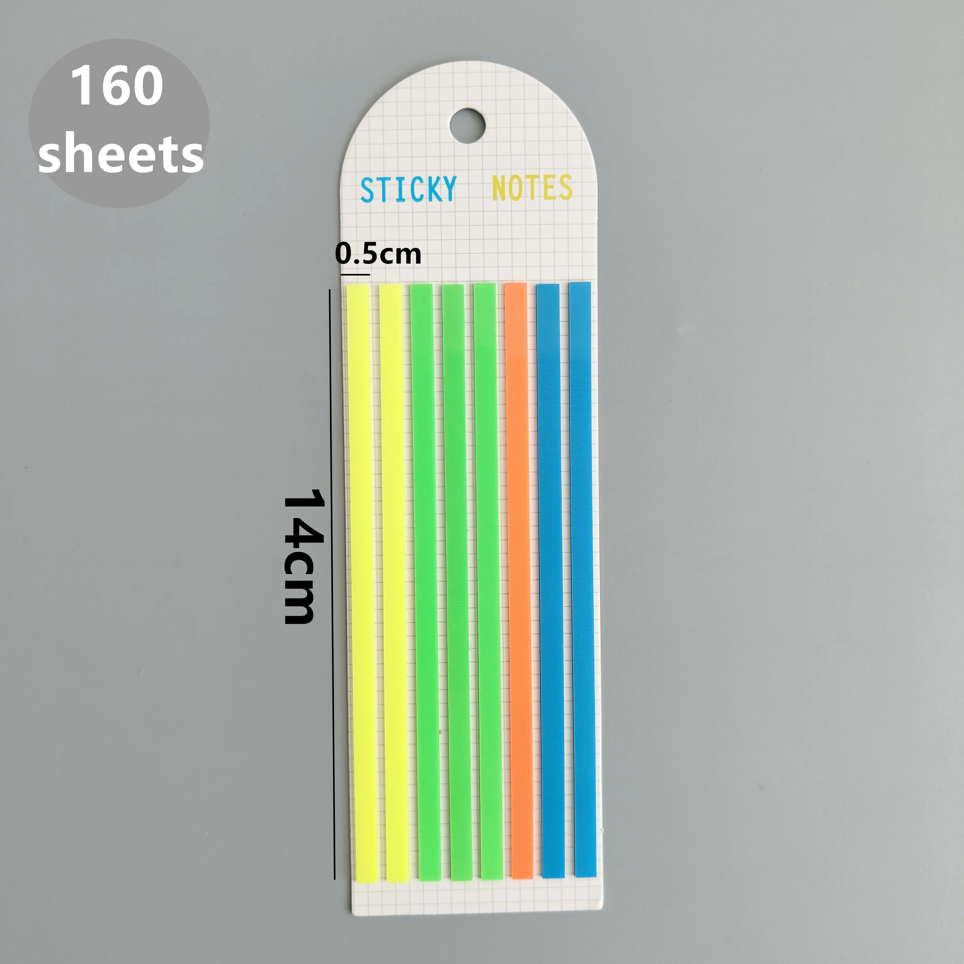 160 Blatt transparente Haft notizen selbst klebende Lese anmerkung für Bücher Notizblock Lesezeichen Notizblock Index Tabs – Detail 8