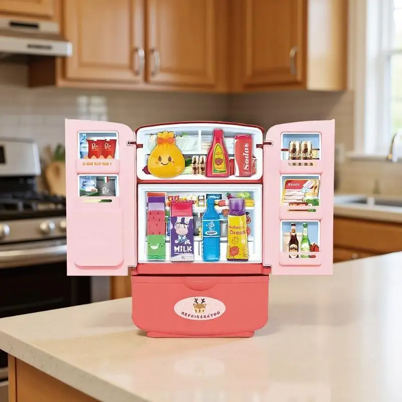 Home Accessory Gift - Miniature Simulation Fridge, Kitchen Furniture, Children's Educational Toy