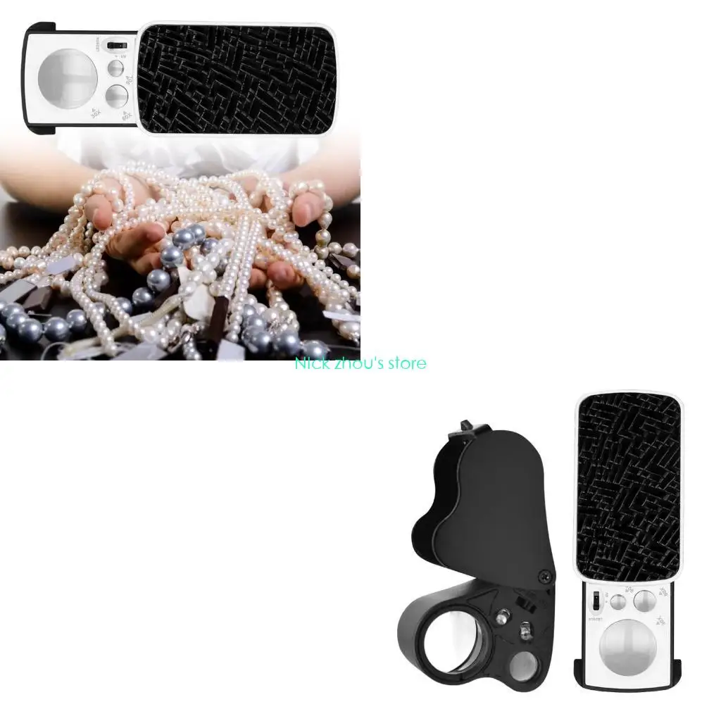 

E15E 2 Pieces Jewelry Loupe with Multiple Magnifications for Artisans and Collectors