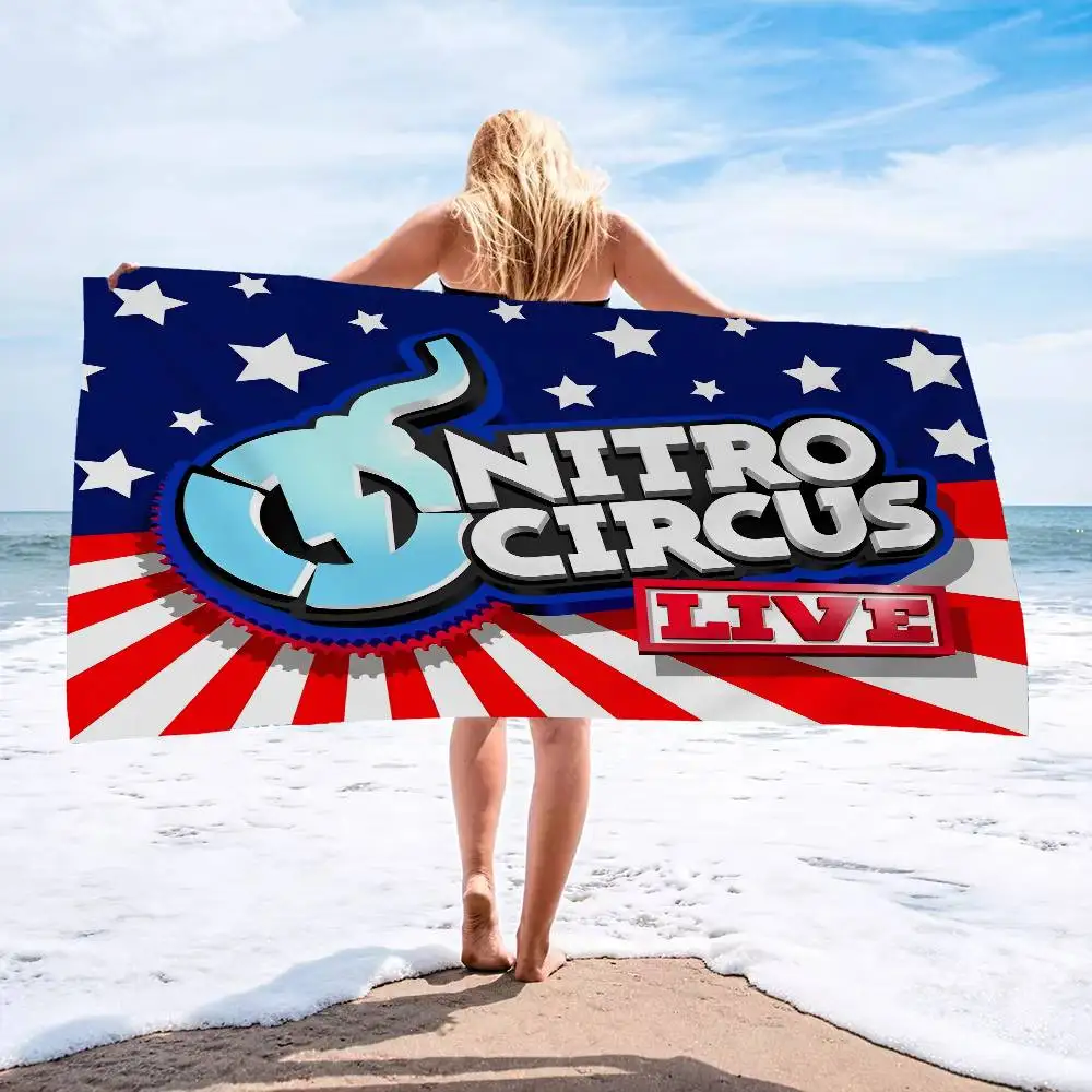 Comedy Adventure N-Nitro C-Circus movie Microfiber Blanket Quick Drying Beach Towels Oversized Printing Absorbent Towel Blanket