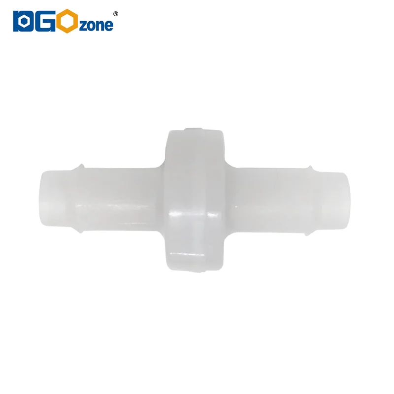 Plastic Check Valve No-Return Valve PVDF body Prevent Back-Flow Connecting Hose 10Pcs O3 Proof KH-CDDV5