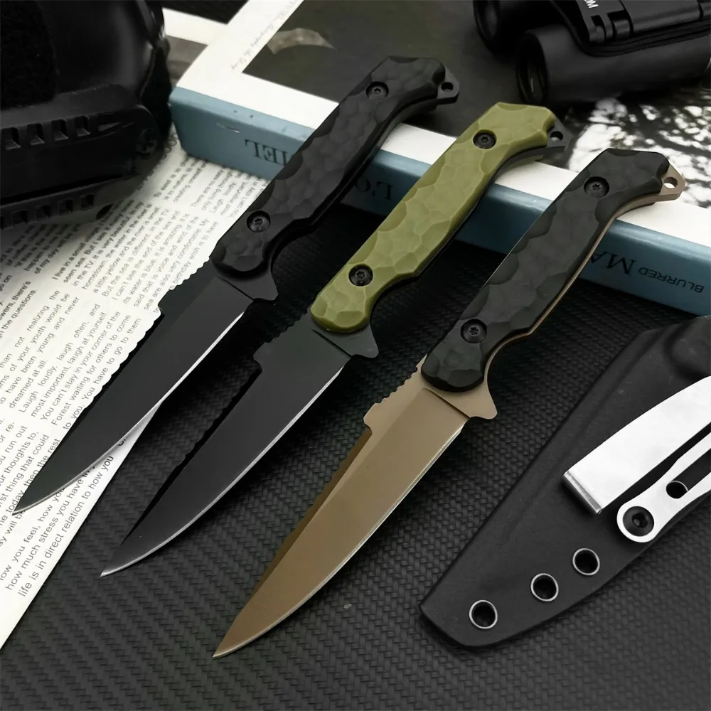 Leichtes EDC-Messer mit feststehender Klinge, Kydex-Scheide, Nylongriff, Hochleistungs-Outdoor-Dschungelmesser – Detail 1