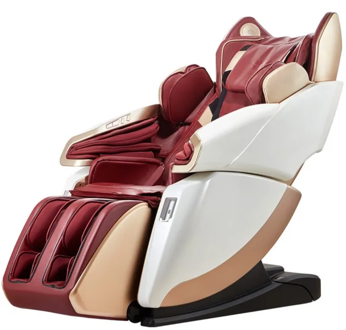 Custom C130 High Quality Luxury Electric Massage Chair 4D 6 Rollers Full Body Zero Gravity Therapeutic Armchair PU Leather Porta