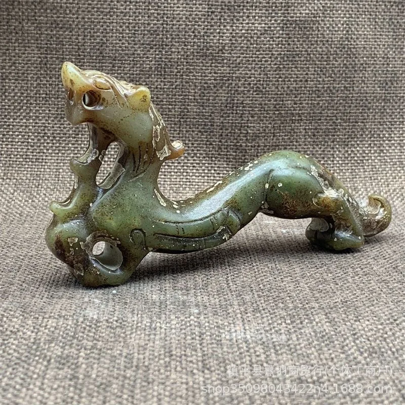 Large wholesale distressed dragon ornaments jade dragon large piece antique style zodiac dragon old jade