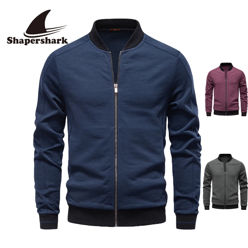 New Spring-Summer-Winter Baseball Jacket for Men - Solid Color, Thickened, Casual Business Quality, Zipper Closure Jacket