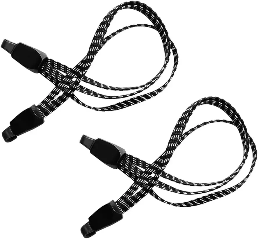 

2 Pack Bike Bungee Cords Elastic Rope with Plastic Hooks for Securing Luggage on Cart Motorcycle