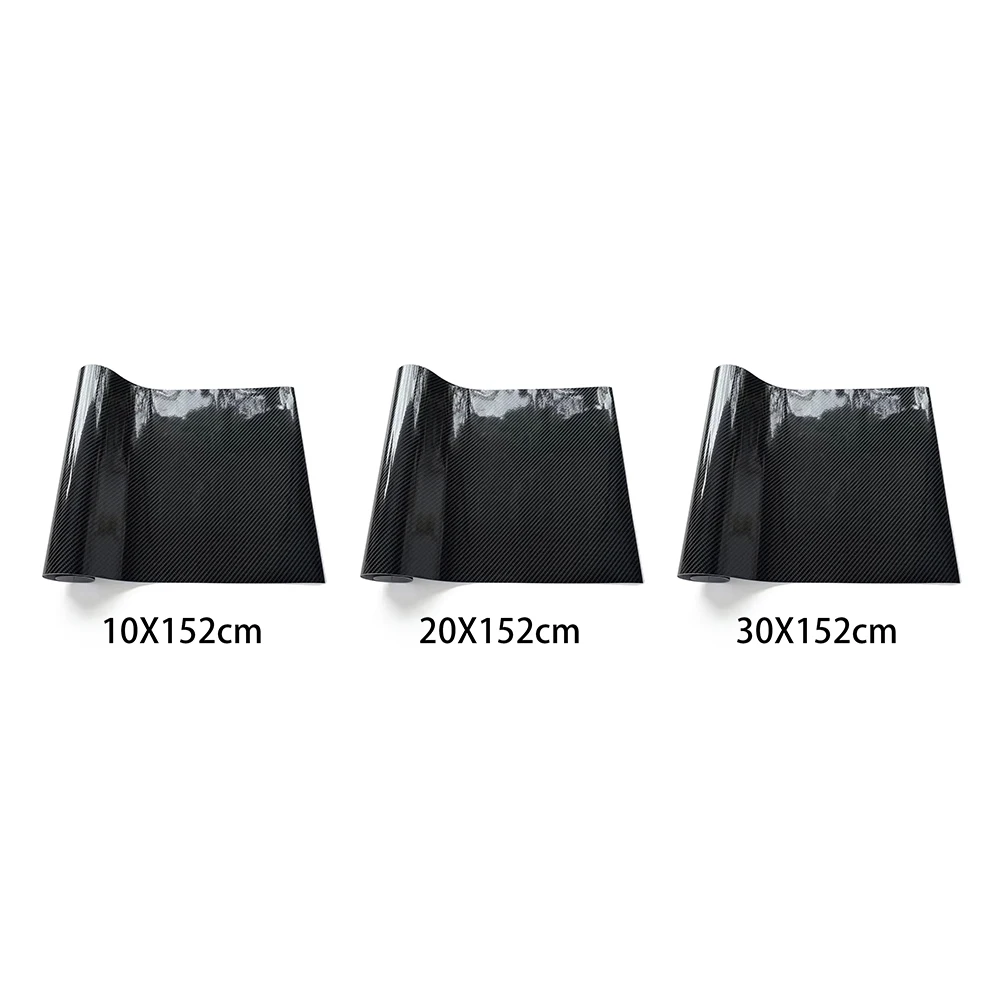 152*10/20/30 سنتيمتر عالية لامعة 6D ألياف الكربون الفينيل التفاف فيلم مقاوم للماء ملصقات السيارات على غطاء محرك السيارة لاصق الفينيل السيارات دراجة نارية