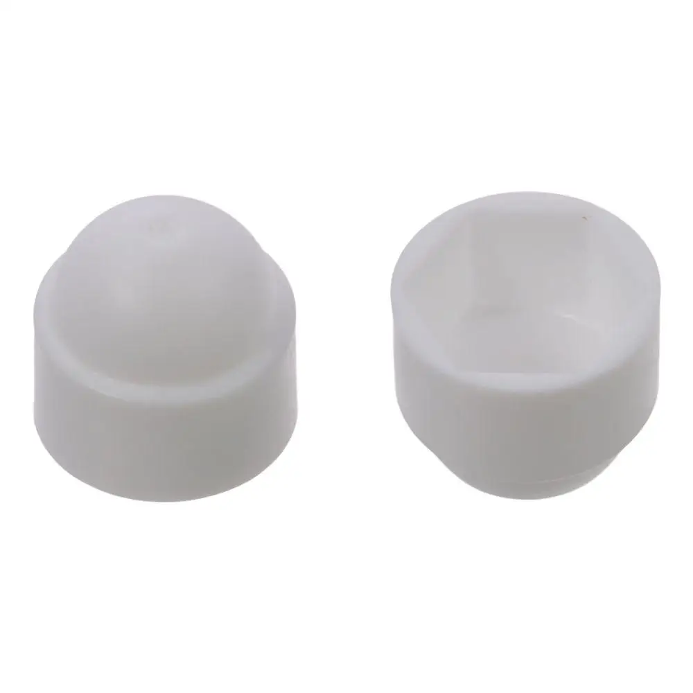 50pcs Not Easy To Break M 8 Plastic Dome Bolt M8*13*15mm White Head Protection Cap Covers Hex 13mm M8 Screw Cover