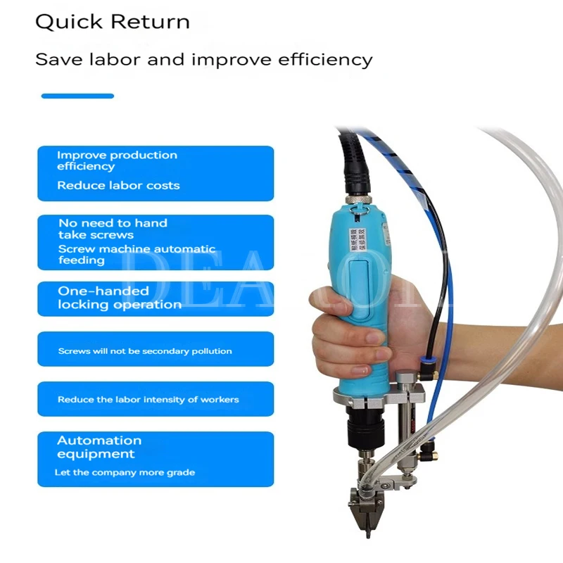 Automatic Screw Feeder Air Pneumatic Screwdriver Machine, Hand-held Auto Screw Feeding Device 110V/220V