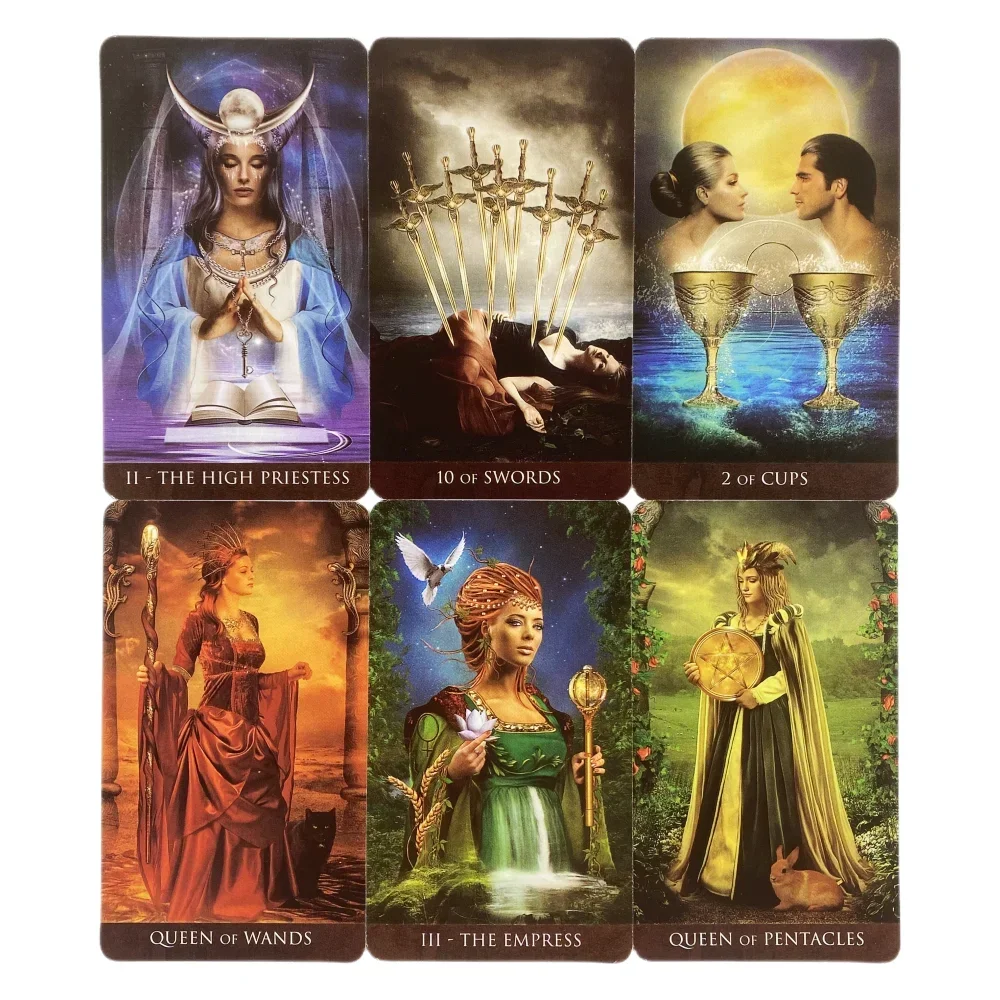 Карты Таро Arcanum: 78 карт, английская версия, издание Oracle Visions, для гадания и настольных игр