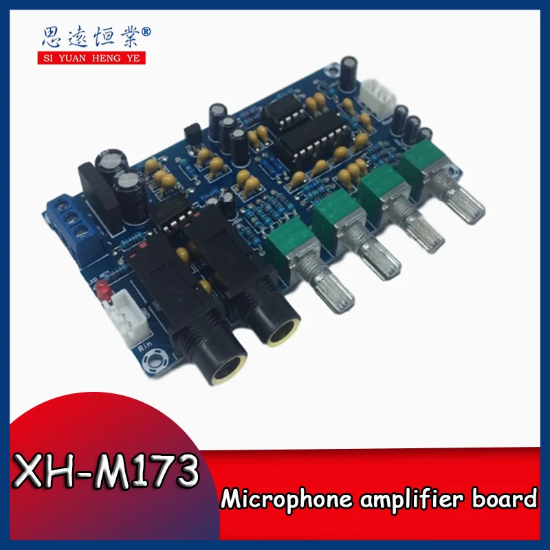 

1pcs XH-M173 Karaoke board, Karaoke reverb board, microphone amplifier board, singing amplifier board, Karaoke power amplifier b