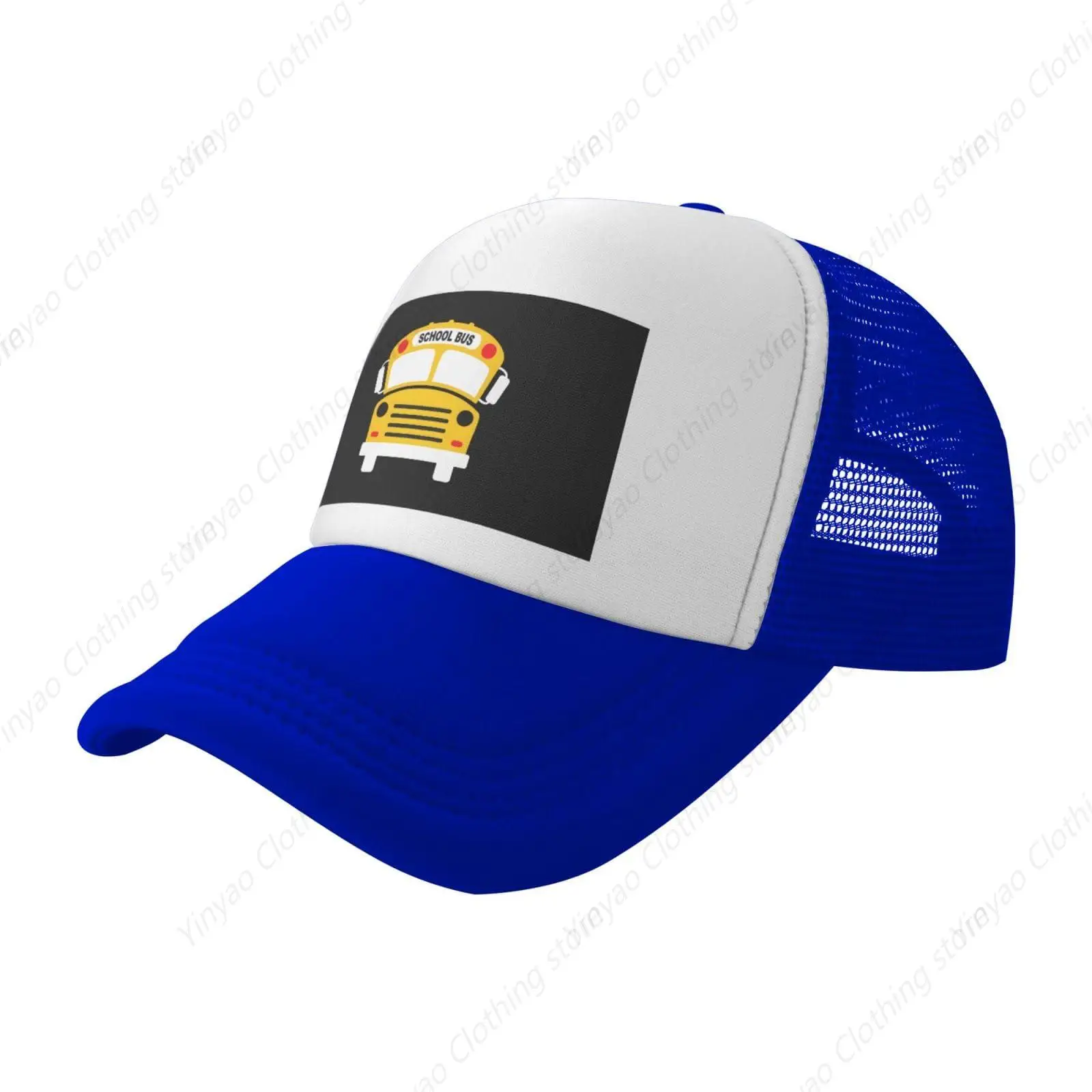 

Bus driver school bus adjustable mesh truck cap breathable sun shading baseball cap outdoor snap button cotton cap