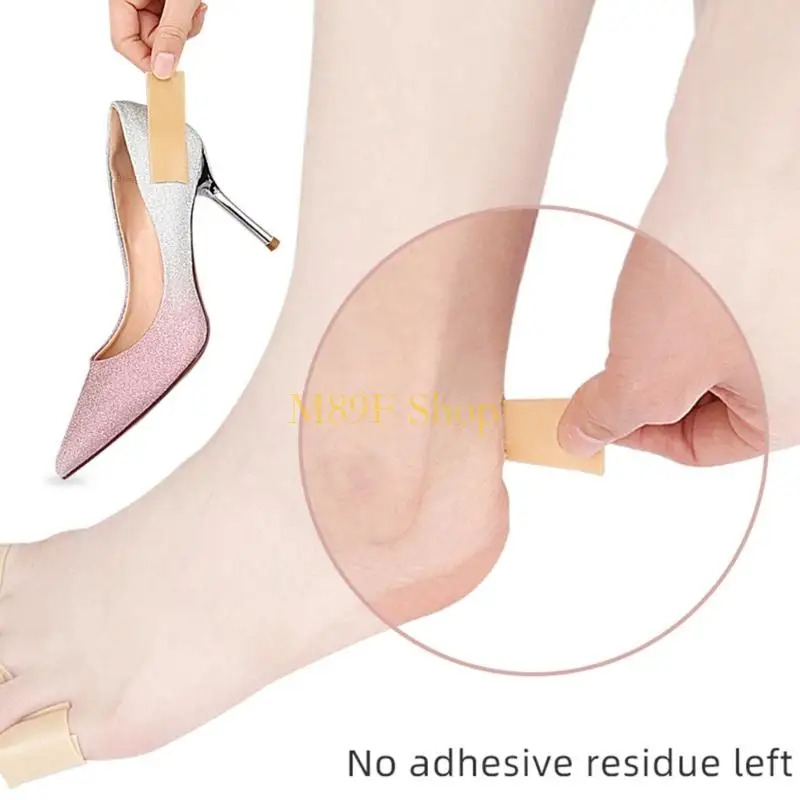M89F 2 Pcs Heel Protector Sticker Blister Prevention Tape Breathable Heel Cushion Pad