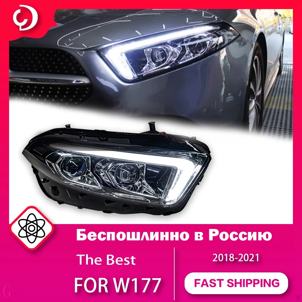 

AKD Car Styling Headlights for Benz W177 2018-2021 A180 A200 A260 LED Headlight DRL Turn Signal Light Auto Accessories