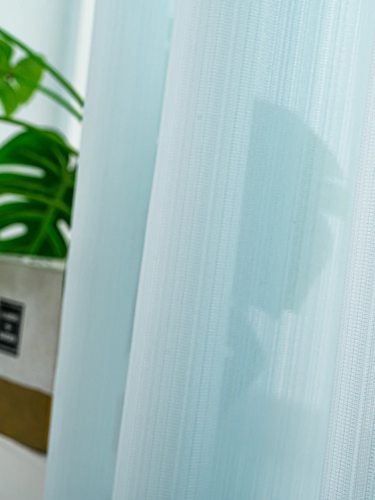 Modern Simple Punch Free Self-stick Curtains Semi-Blackout Screen Window Treatment Bedroom Kitchen Short Curtains Home Fabrics