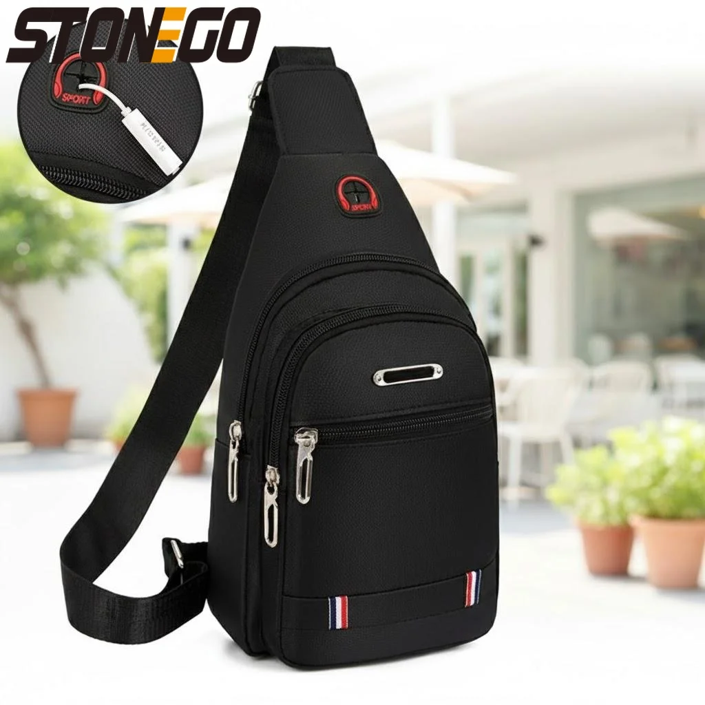 

New Unisex Canvas Messenger Bag Chest Bag Men Women Small Backpack One Shoulder Crossbody Bag Oxford Cloth Casual Sports Leisure