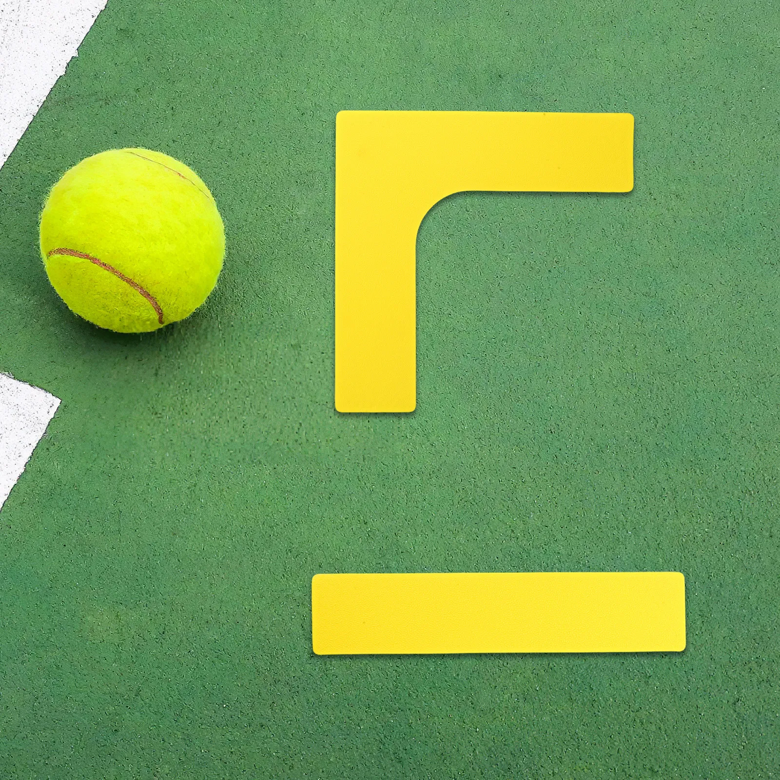 

1Set Pickleball Court Lines Marker Kit Portable Flat Non Slip Tennis Court Markers for Agility Training Sports Field Boundary