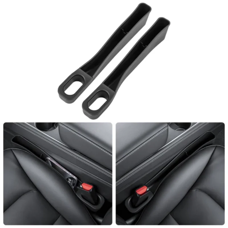 

Seat Side Gap Filler with Organizer TPE Storage Box for 2017-2023 Tesla Model 3 Model Y Car Interior Accessories