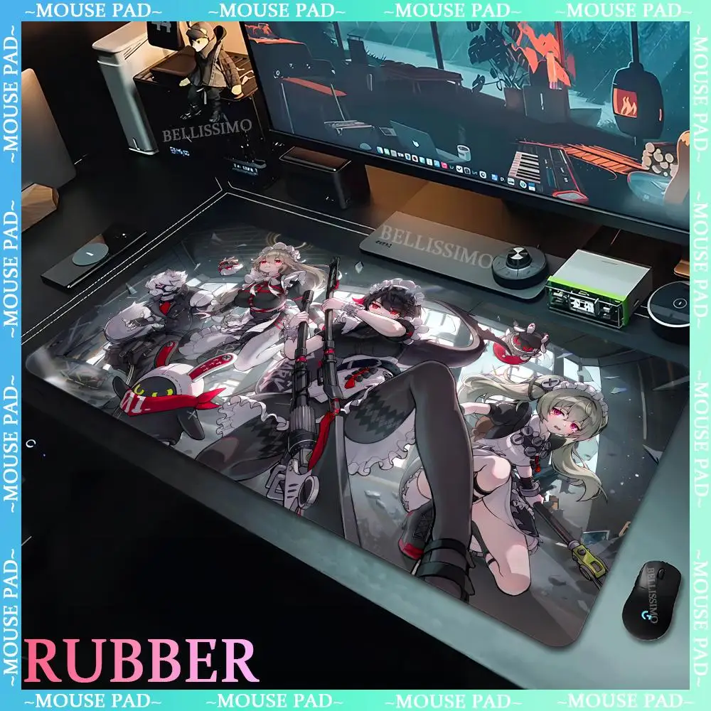 Zenless Zone Zero Anime MousePad Large Gaming Accessory Desk Pads Ellen Joe Girl Game Keyboard Pad Locking Edge Rubber Mouse Pad