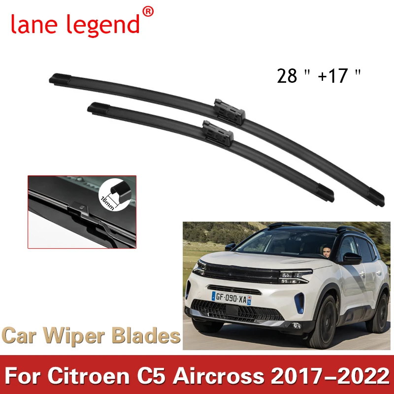 Car Front Wiper Blade For Citroen C5 Aircross C5Aircross 2017 2018 2019 2020 2021 2022 Windscreen Windshield Accessories Brushes