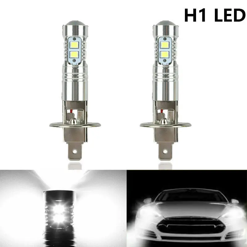 

2pcs H1 LED Headlamp Bulb 6000k 12V Fog Light LED Fog Headlight KIT High Low Beam White Headlamp Universal Car Motorcycle SUV