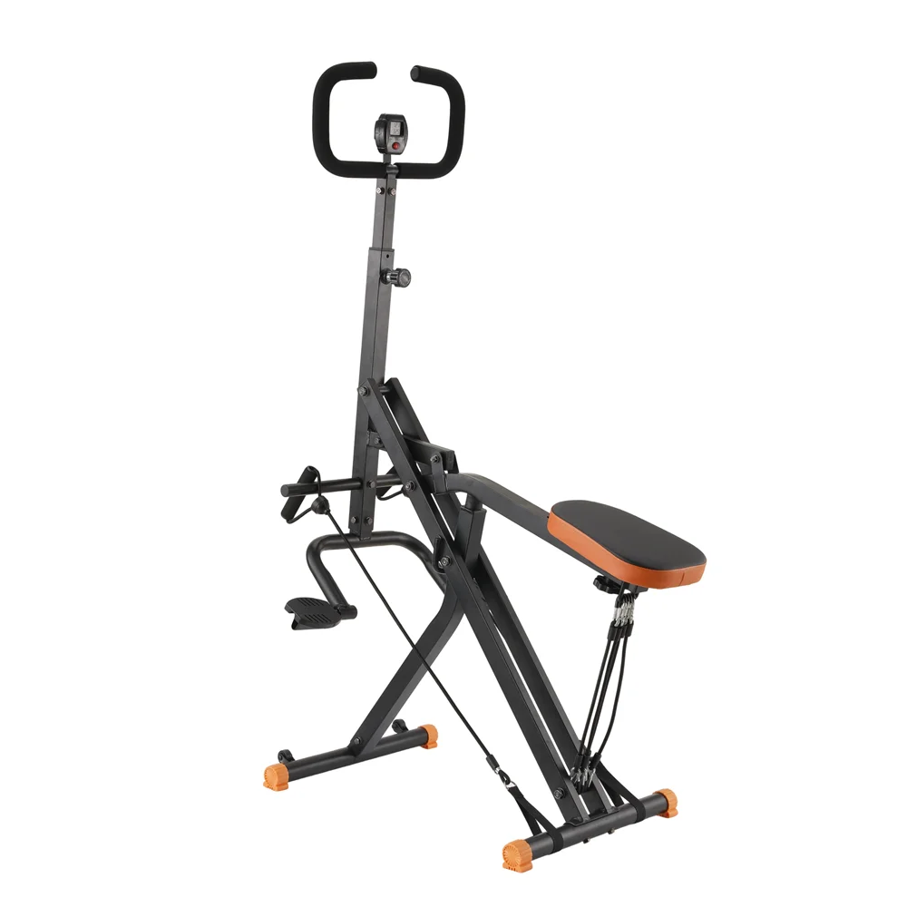 Foldable Simulated Riding Machine Abs Hip Leg Workout Body Building Home Gym Horse Rider