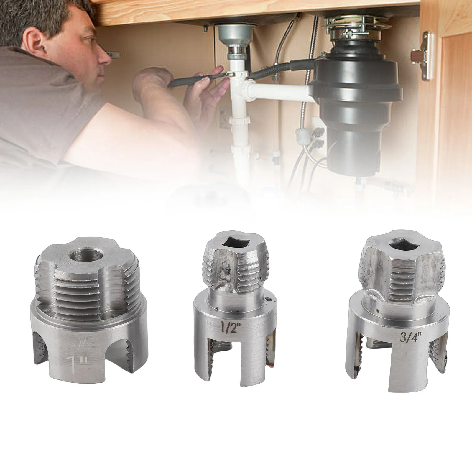 

Инструмент для нарезания резьбы на трубах, интегрированный, для внутренней и внешней резьбы, с шестигранным хвостовиком 1/4 дюйма, G1/2, G3/4, G1, для создания резьбы на трубах