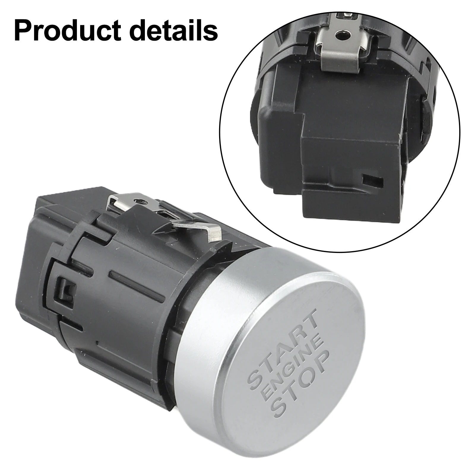 

Car Switch Start-Stop Button Switch Car Repair Vehicle Maintenance Direct Replacement Part Easy Installation As Shown