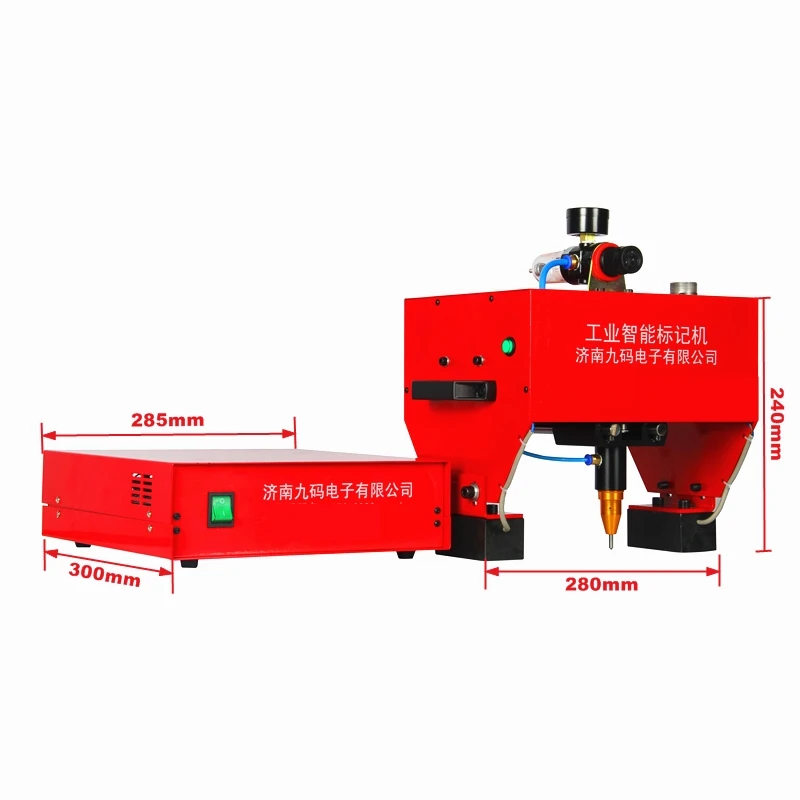 Hand-held 170x110mm Electric Pneumatic Metal Signage Nameplate Marking Machine Touch Screen for Cylinder Chassis Number Plotter